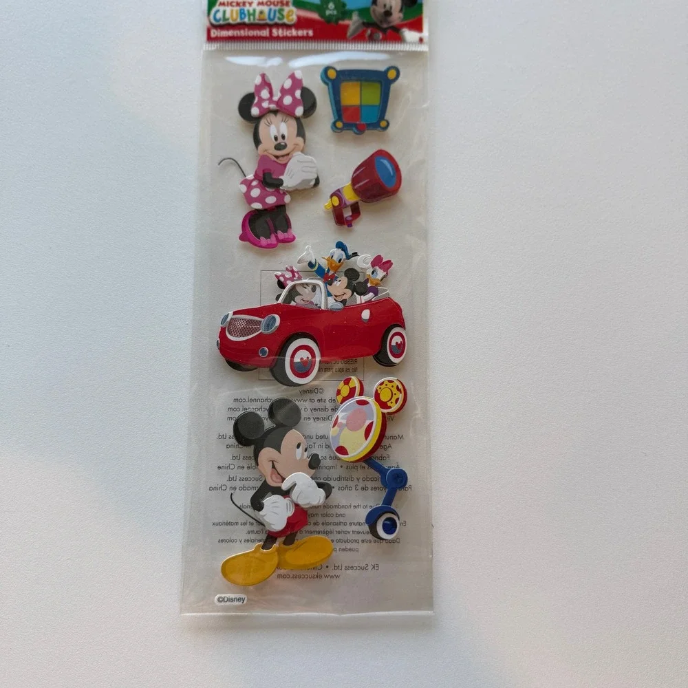 Disney Mickey Mouse Clubhouse Dimensional 3D Puffy Stickers 6pc EK Success NEW